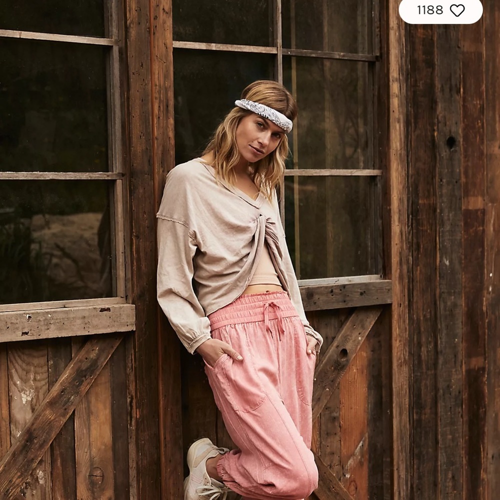 Halfzies Pants Brushed Apricot